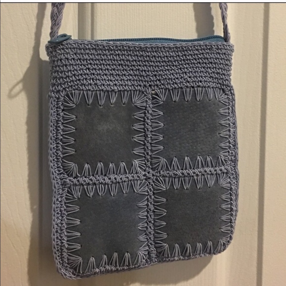 Fun little suede woven purse